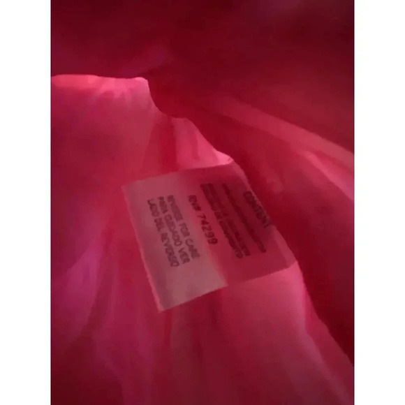 Coogi Quilted Puffer Vest Coat 3-6 Month Zip Up Kids Toddler Hood Pink Girls - Picture 5 of 6